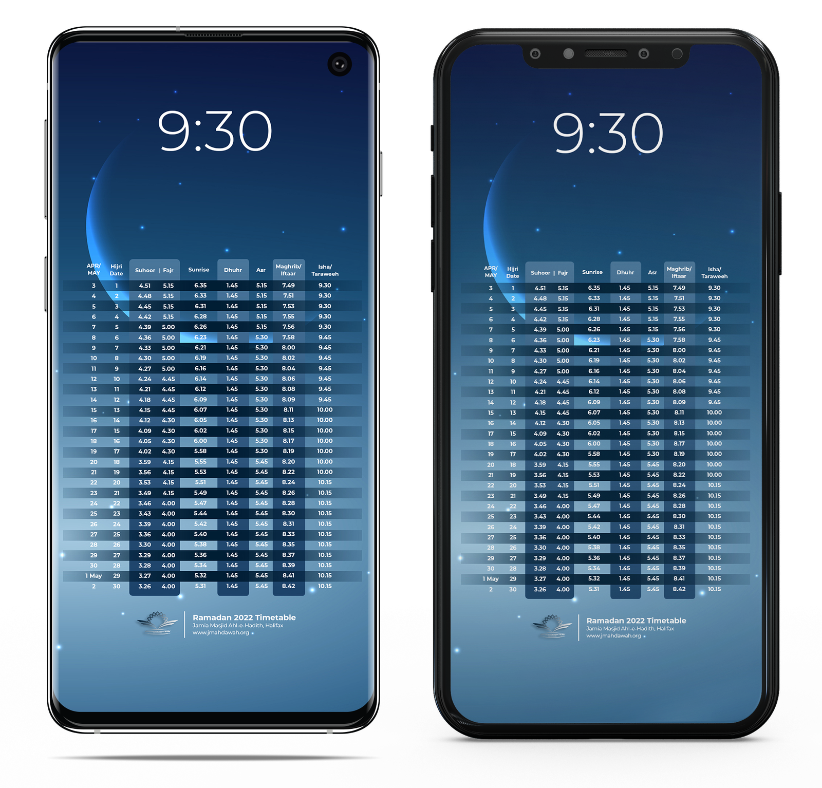Ramadan Calendar LockScreens